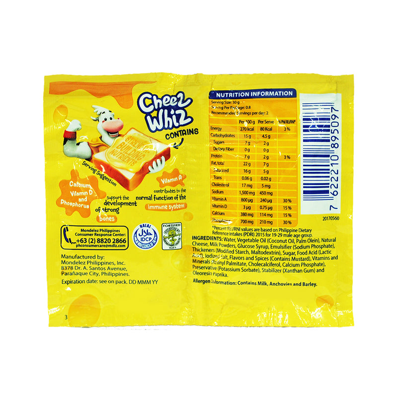 Kraft Cheez Whiz Original Twin Pack 24g