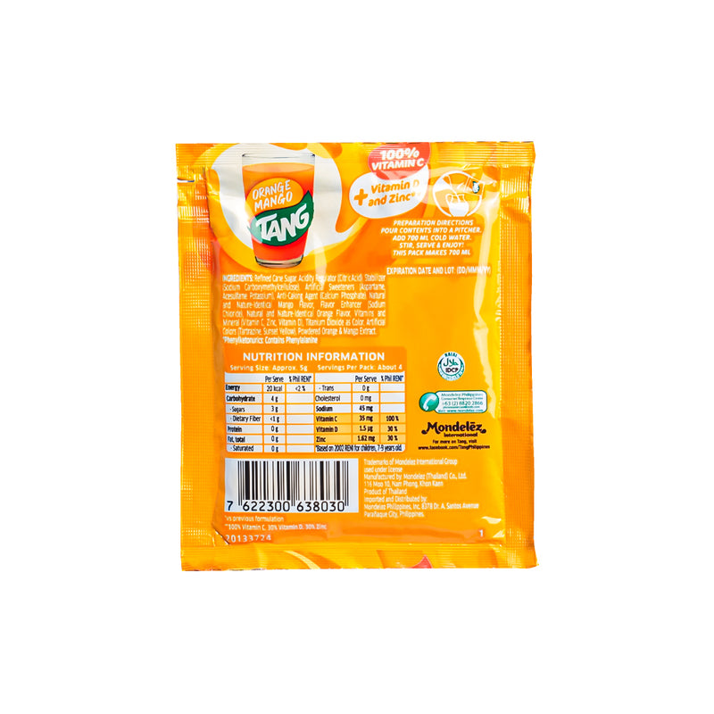Tang Powdered Juice Combo Delights Orange Mango 19g