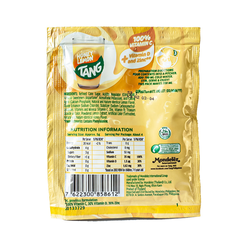 Tang Powdered Juice Honey Lemon 20g