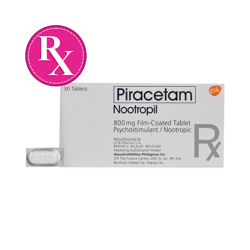 Nootropil Piracetam 800mg Film-Coated Tablet By 1's