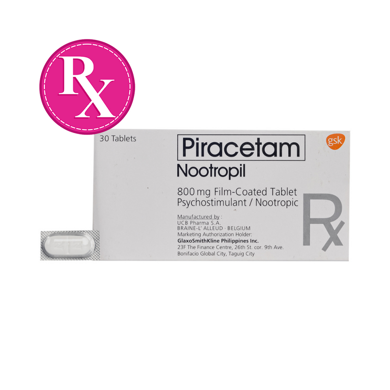 Nootropil Piracetam 800mg Film-Coated Tablet By 1's