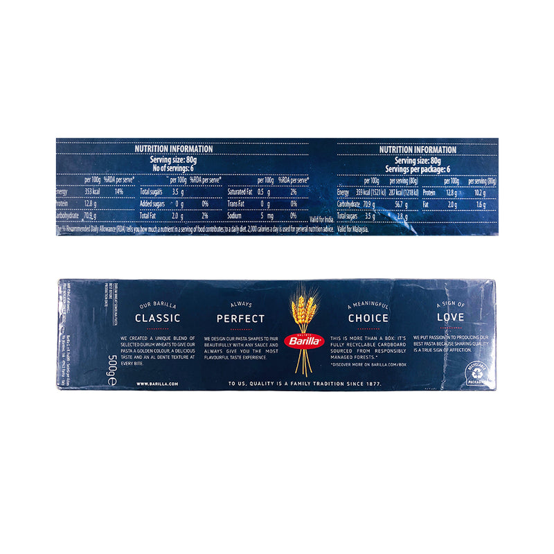 Barilla Liguinie Durum Wheat 500g