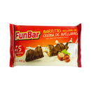 Funbar Hazelnut Cream Filled Bars 105g