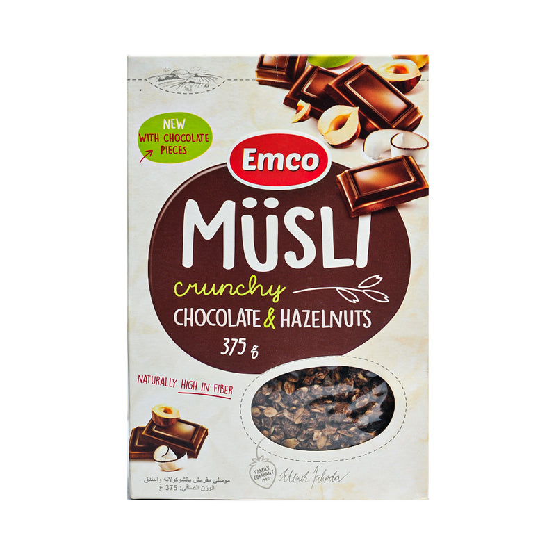 Emco Musli Chocolate And Hazelnut 375g