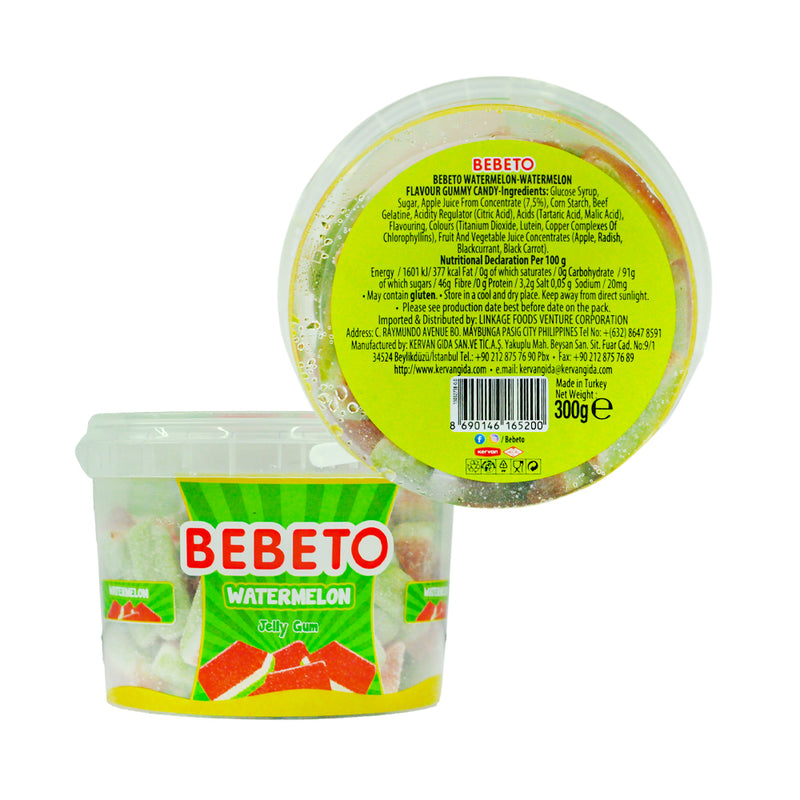 Bebeto Jelly Gum Tub Watermelon 300g