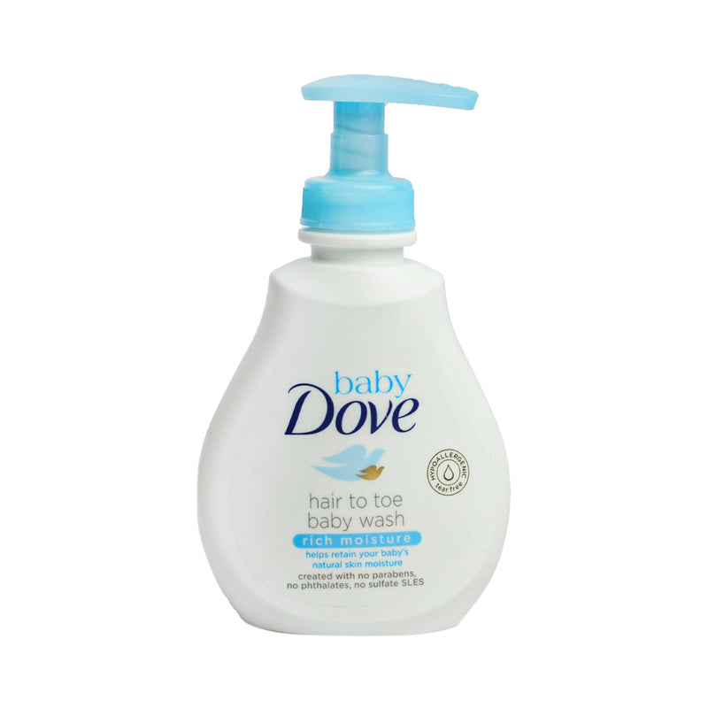 Dove Hair To Toe Baby Wash Rich Moisture 200ml