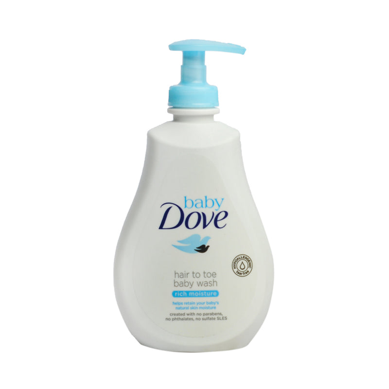 Dove Hair To Toe Baby Wash Rich Moisture 400ml