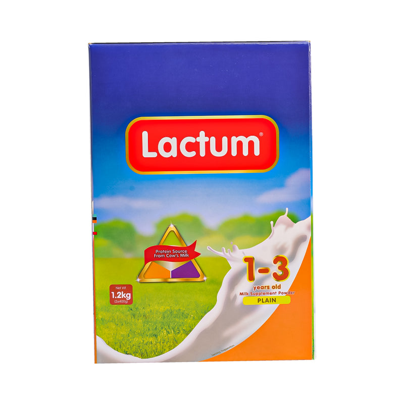 Lactum 1-3yrs Old Milk Supplement Powder Plain 1.2kg