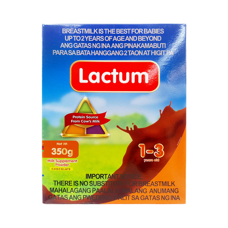 Lactum 1-3yrs Old Milk Supplement Powder Chocolate 350g