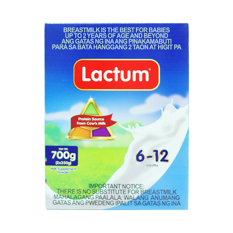 Lactum 6-12 Months Milk Supplement Powder Plain 700g