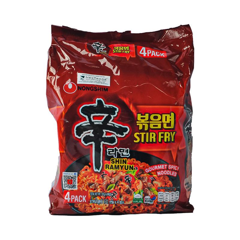 Nongshim Ramyun Stir Fry Gourmet Spicy Noodle 131g x 4's