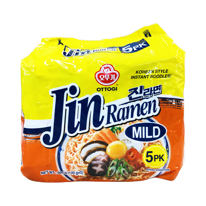 Ottogi Instant Noodles Jin Ramen Mild 120g x 5's