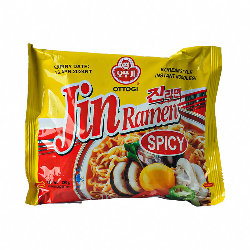 Ottogi Instant Noodles Jin Ramen Hot 120g