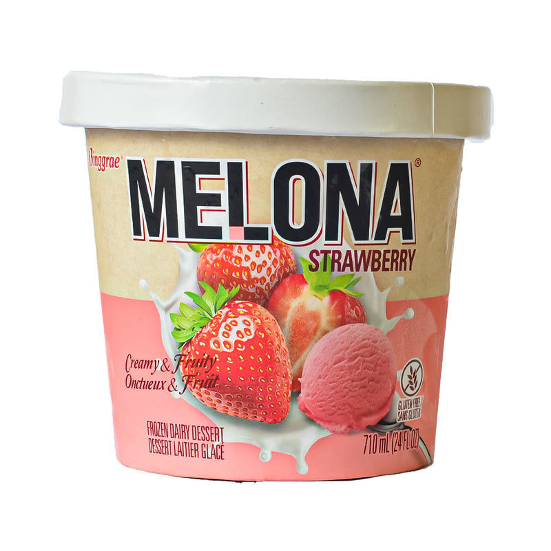 Melona Ice Cream Tub Strawberry 710ml