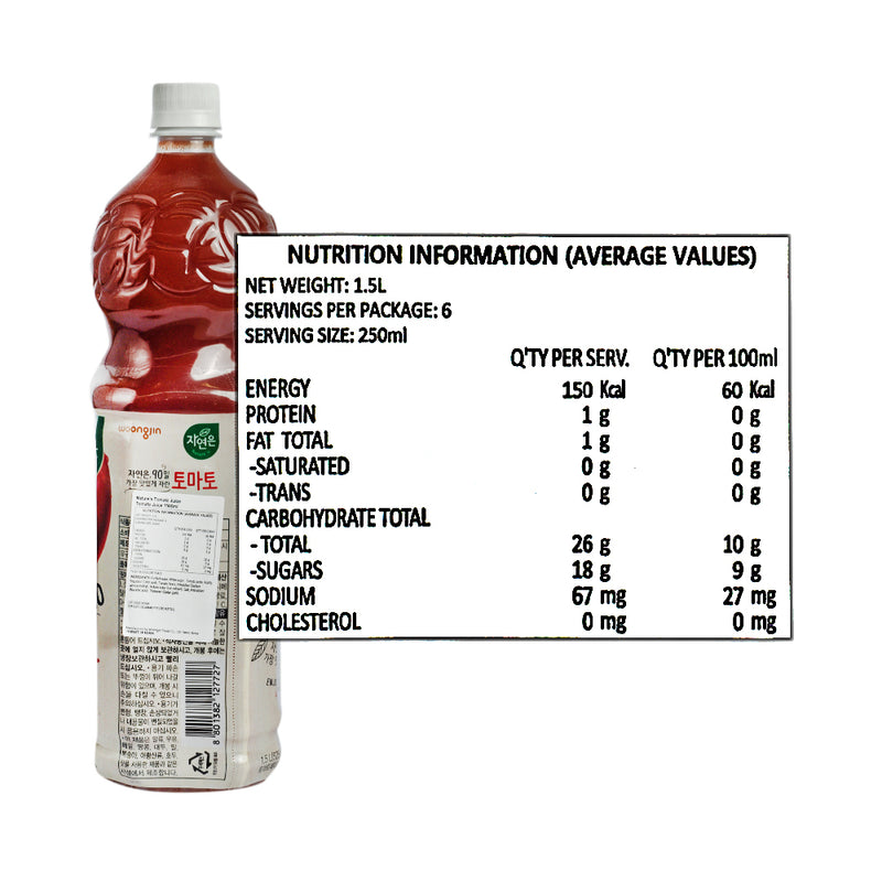 Woongjin Tomato Juice 1500ml