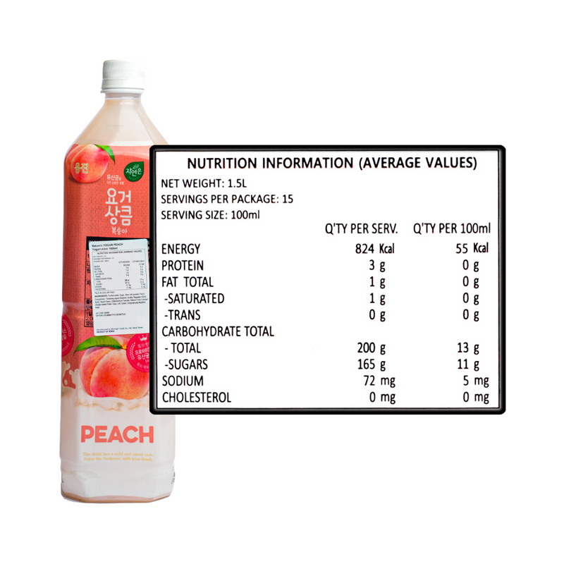 Woongjin Peach Juice 1.5L