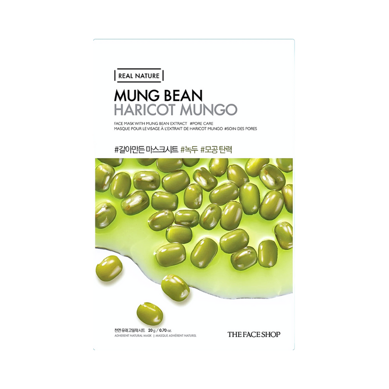 Real Nature Mung Bean Pore Care Face Mask 20g