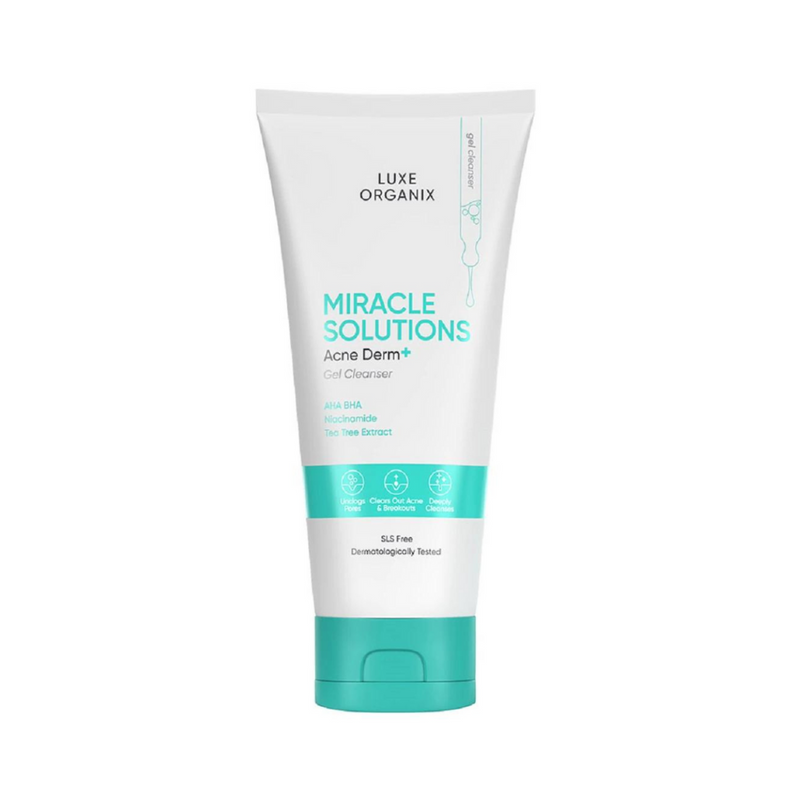 Luxe Organix Miracle Solutions Acne Derm + Gel Cleanser 150ml