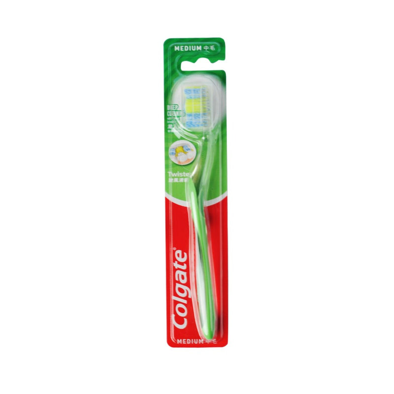 Colgate Twister Toothbrush With Cap Medium 1's