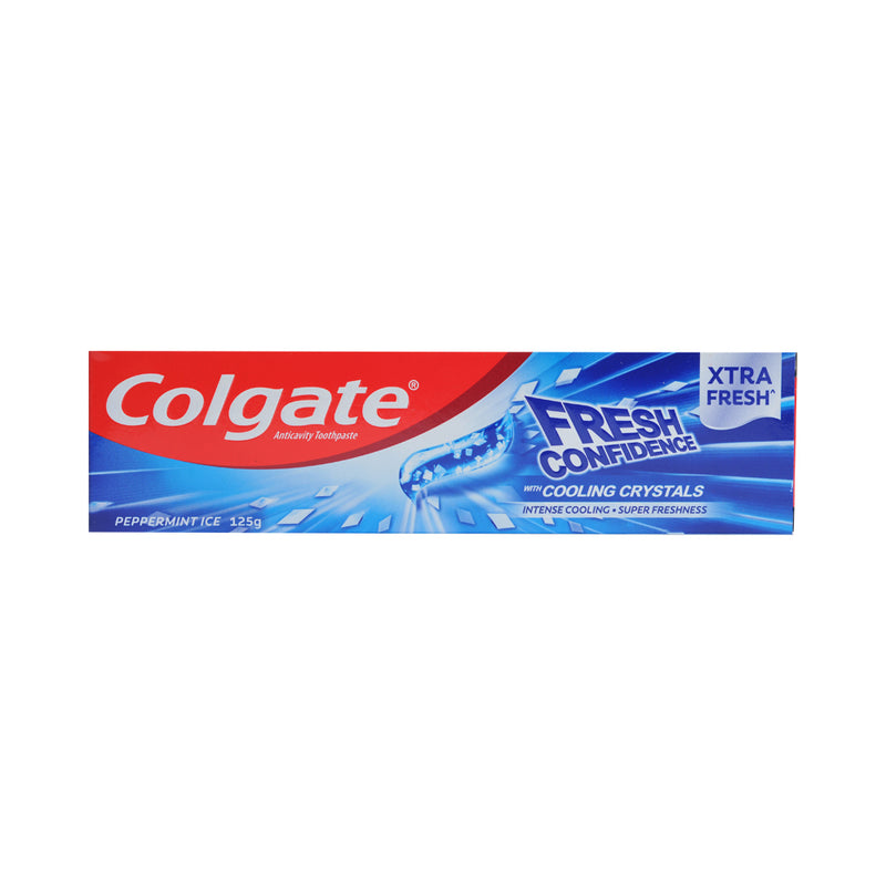 Colgate Fresh Confidence Toothpaste With Cooling Crystals Peppermint Ice 125g