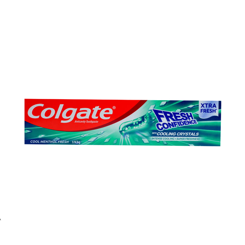 Colgate Fresh Confidence Toothpaste With Cooling Crystals Cool Menthol 193g