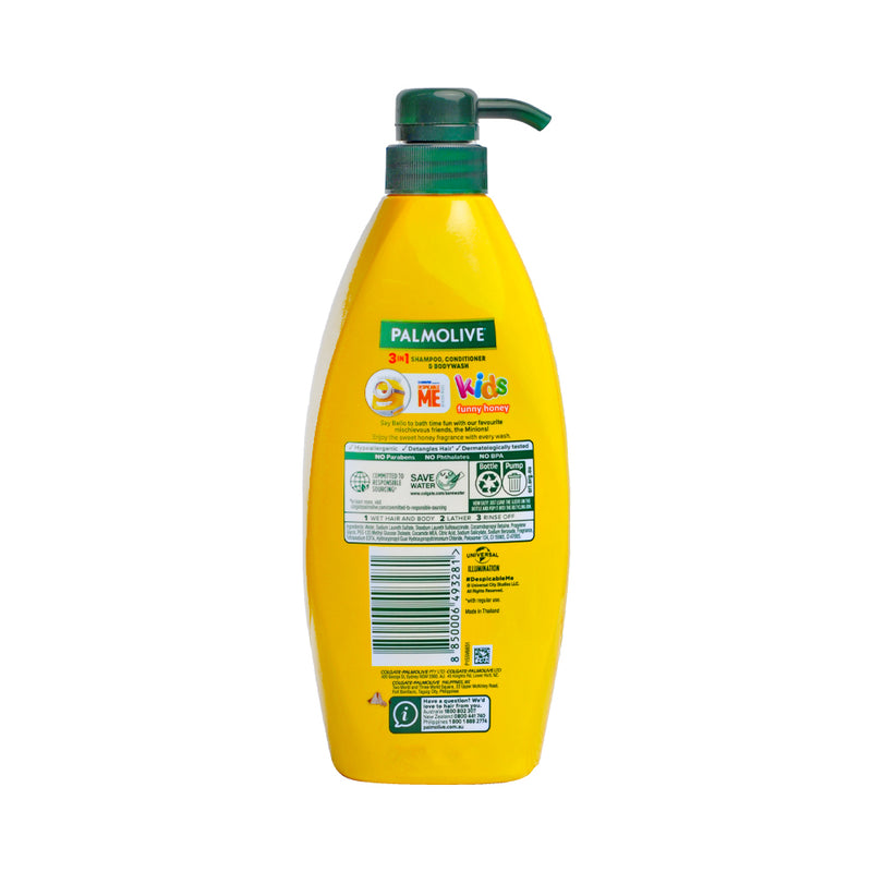 Palmolive 3in1 Kids Shampoo And Conditioner Funny Honey 700ml