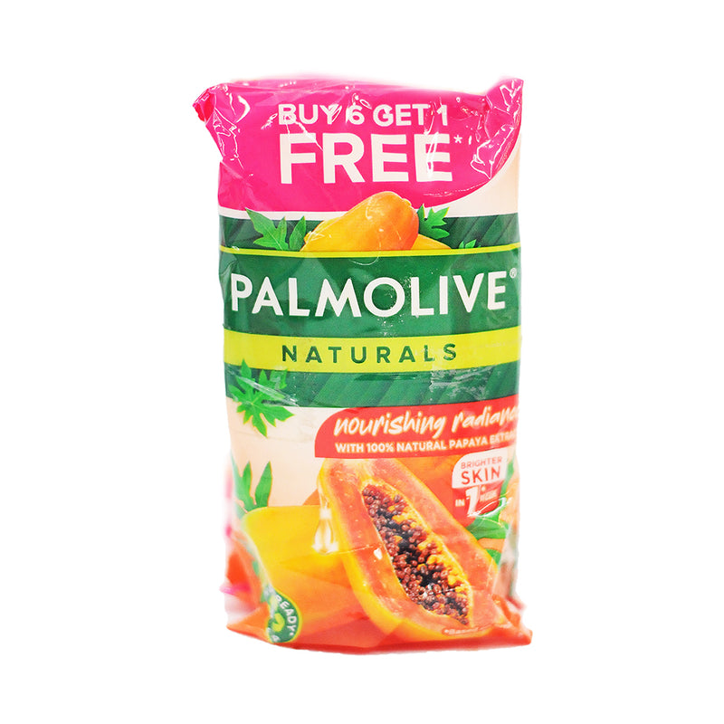 Palmolive Natural Soap White + Moisture Papaya 55g x 7's