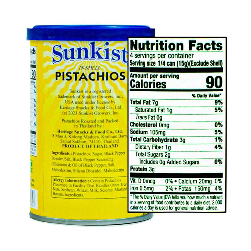 Sunkist Pistachios Salt And Pepper 120g