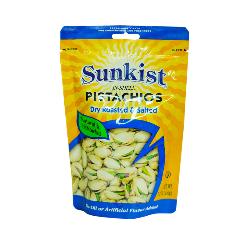 Sunkist Pistachios Dry Roasted And Salted