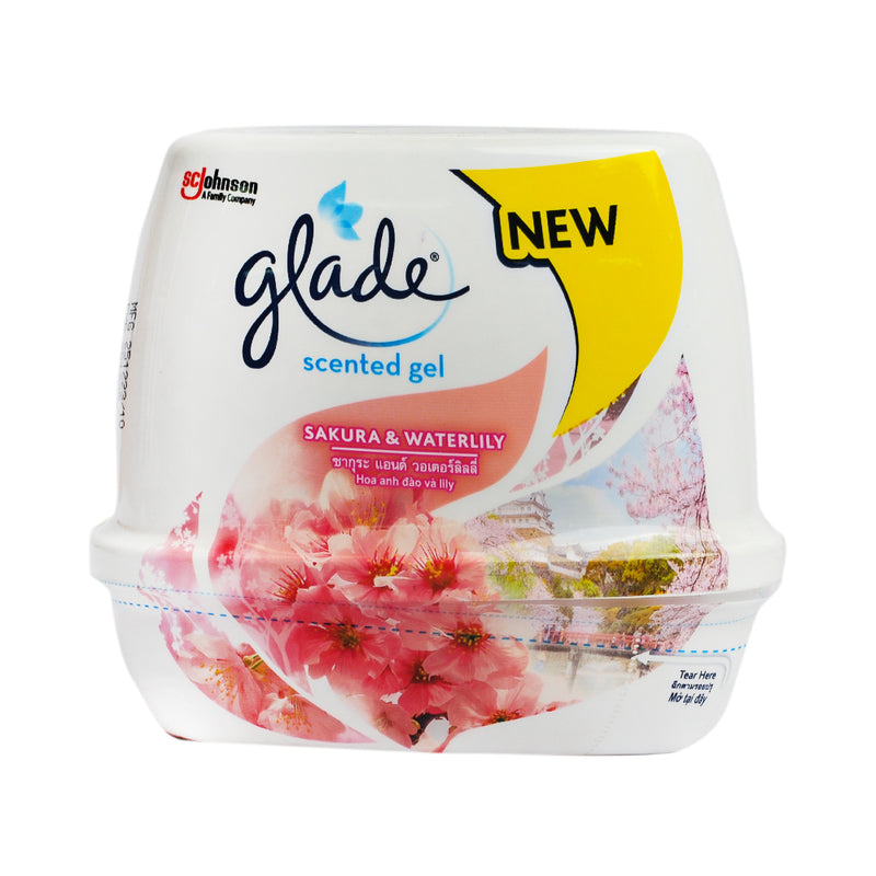 Glade Scented Gel Sakura and Waterlily 180g