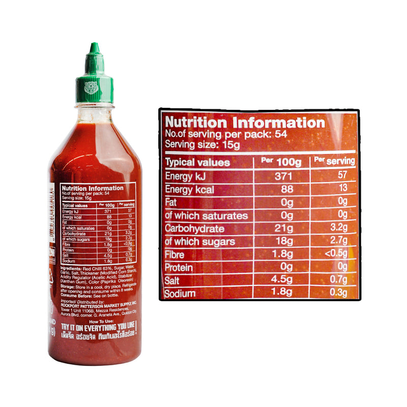 Sriracha Hot Chili Sauce 740ml (814g)