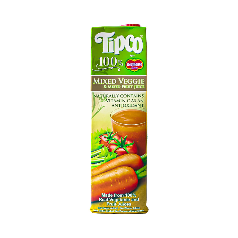 Tipco 100% Juice Mixed Veggie And Mixed Fruit Juice 1L