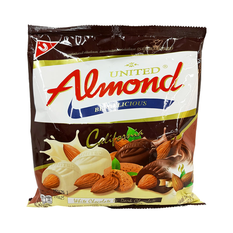 United Almond White Chocolate And Dark Chocolate 247.5g