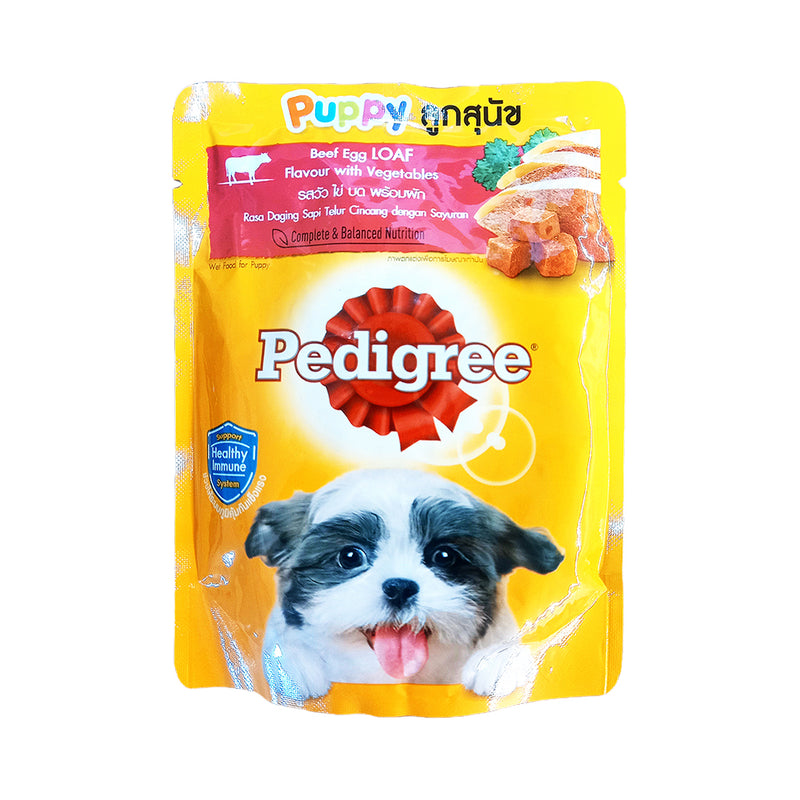 Pedigree Puppy Beef Egg Loaf Pouch 80g