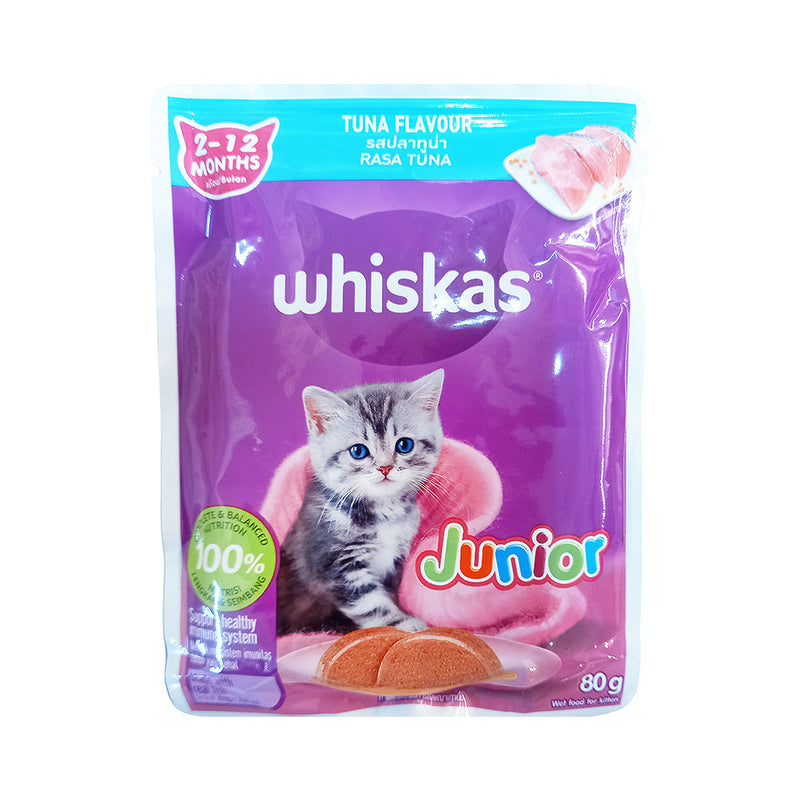 Whiskas Cat Food Junior Tuna 80g