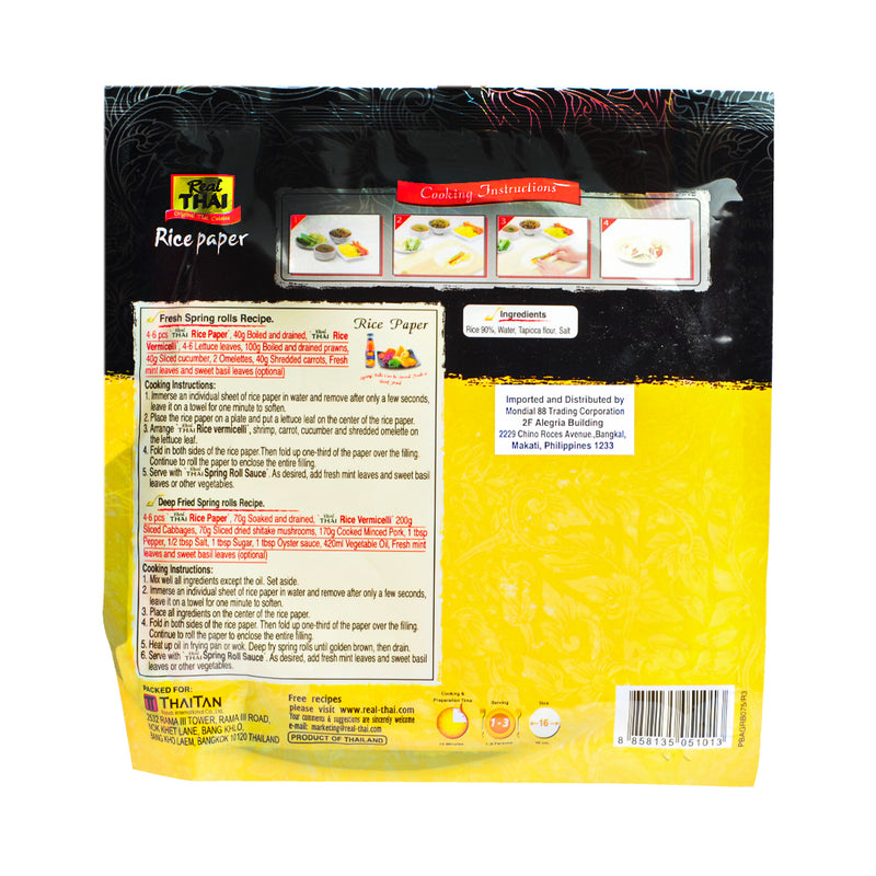 Real Thai Rice Paper 16cm 100g