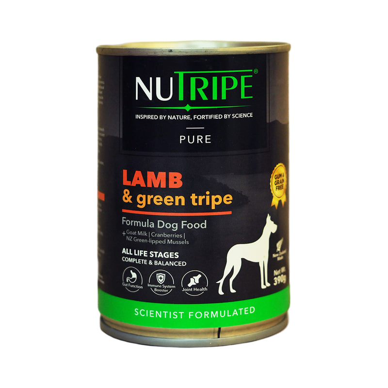 Nutripe Dog Food Lamb And Green Tripe