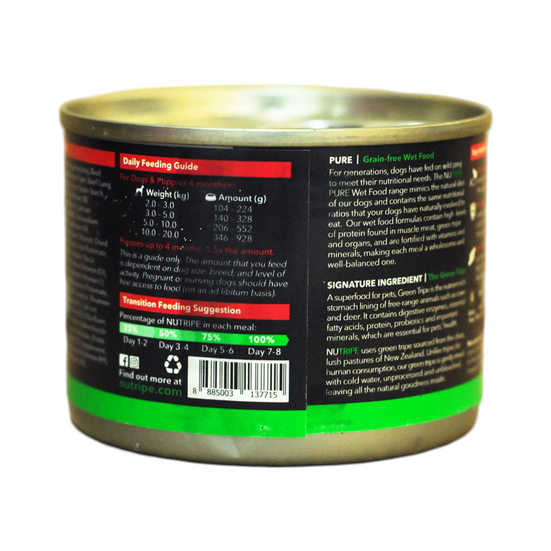 Nutripe Dog Food Beef And Green Tripe