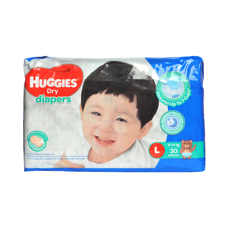 Huggies Dry Diapers Economy Large 30's