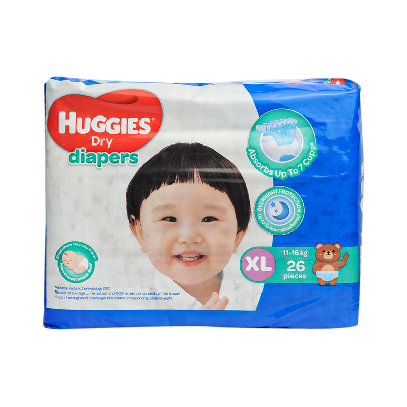 Huggies Dry Diapers Economy XL 26's