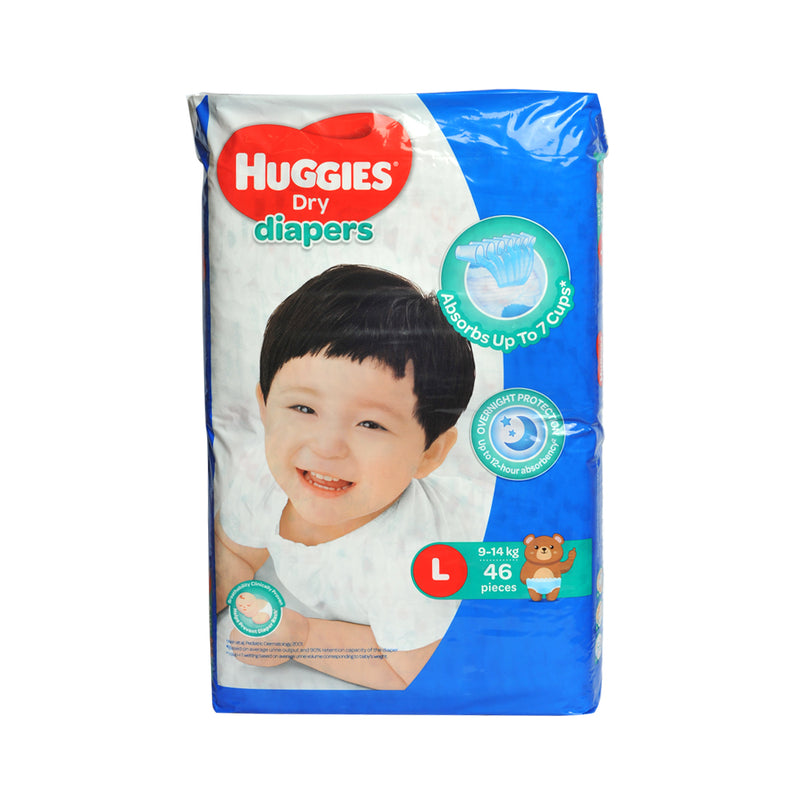 Huggies Dry Diaper Jumbo Large 46's