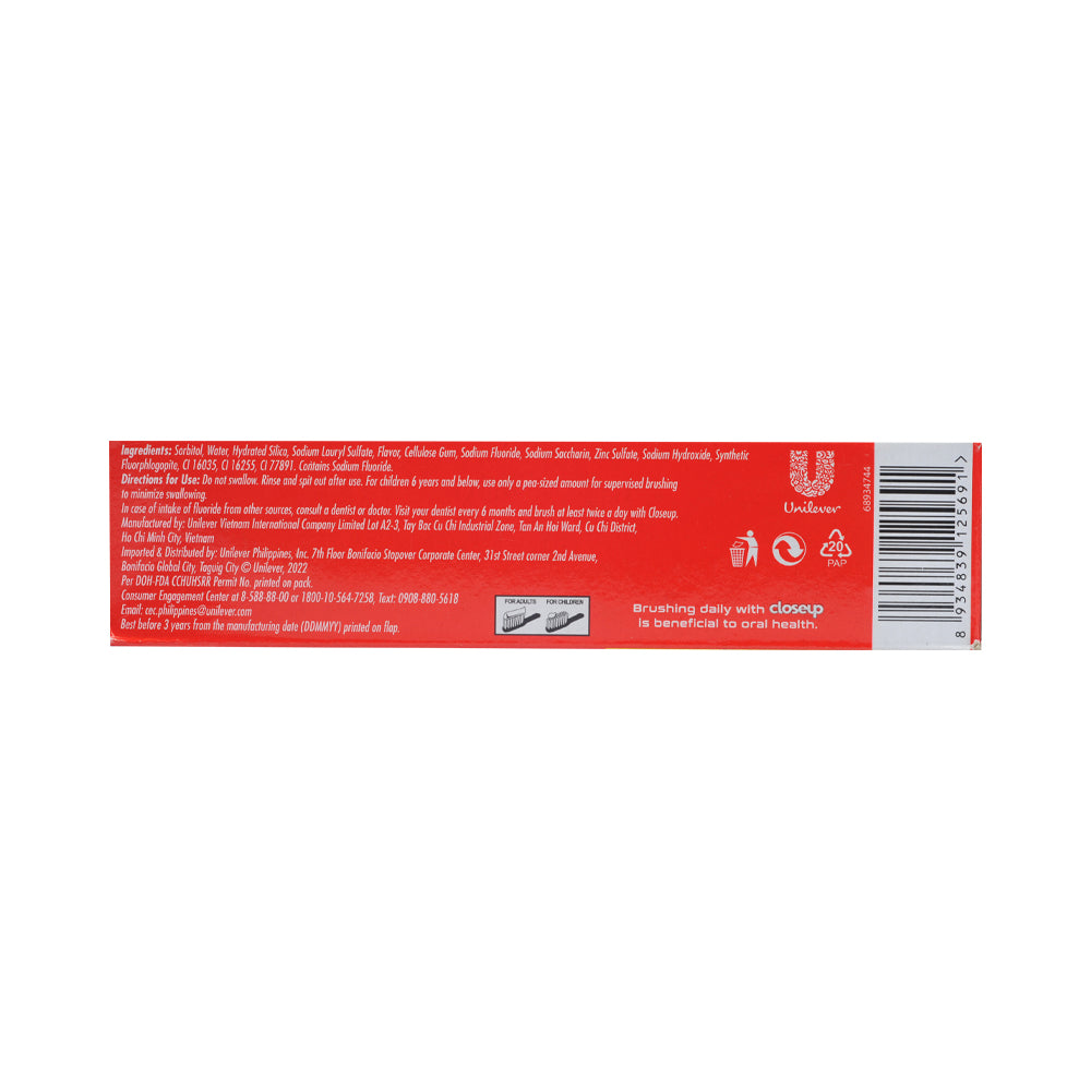 Close Up Anti-Bacterial Toothpaste Red Hot 120g