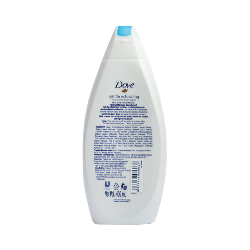 Dove Body Wash Gentle Exfoliating 400ml