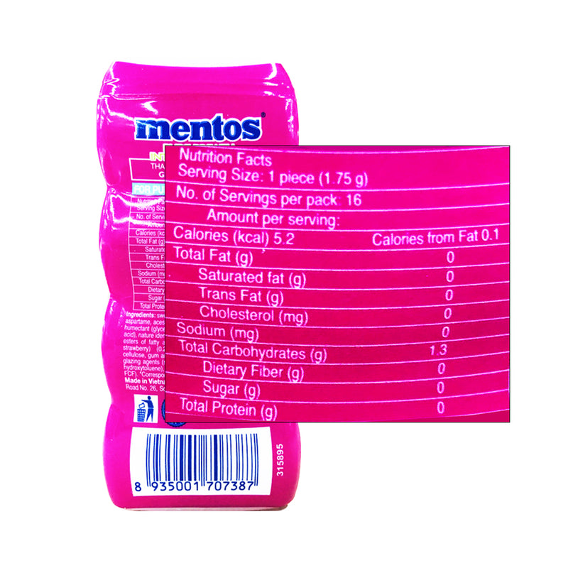 Mentos Chewing Gum Pure FreshBerry Lime 27g