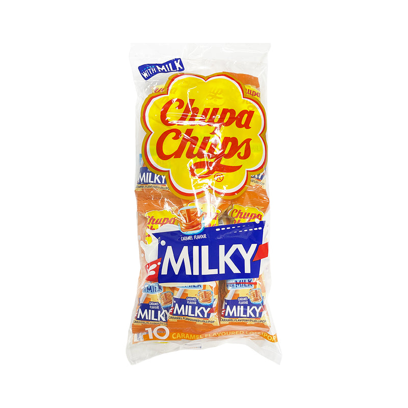 Chupa Chups Milky Lollipops Caramel 10.5g x 10's