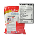 Ellie Unbleached All Purpose Flour 500g pack for baking and cooking back view showing Nutrition Facts