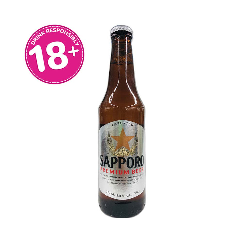Sapporo Premium Beer Bottle 330ml
