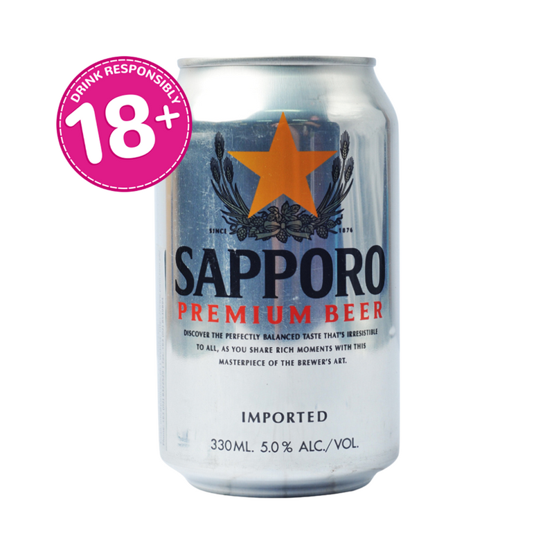 Sapporo Premium Beer Can 330ml