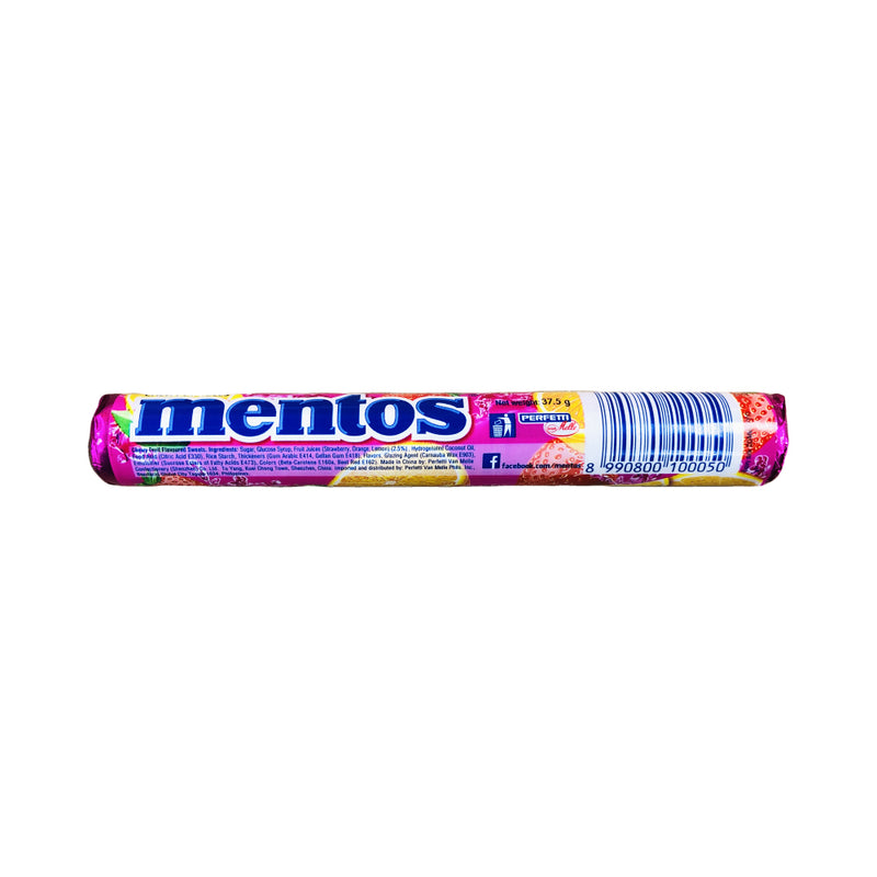 Mentos Candy Roll Single Fruit Roll 37.5g