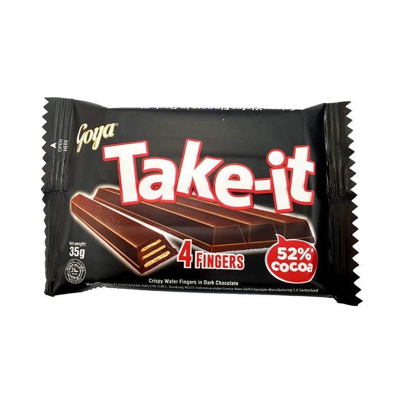 Goya Take-It Wafer Dark Chocolate 4 Fingers 35g